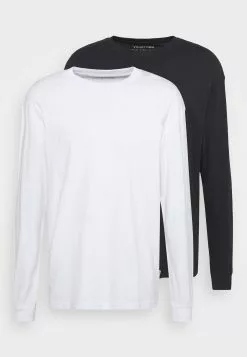 YOURTURN Prix Allégé 2 PACK UNISEX - T-shirt à manches longues t shirt Col rond all -Tenue Fine 1deb8dcebb844266aaa835f4fe530468