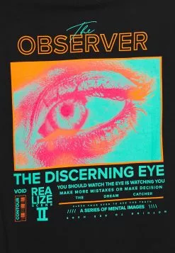 YOURTURN UNISEX OBSERVER - T-shirt imprimé Prix Distinctifs t shirt Col rond all -Tenue Fine 2f10caddf93c4f93970871184d5087d9