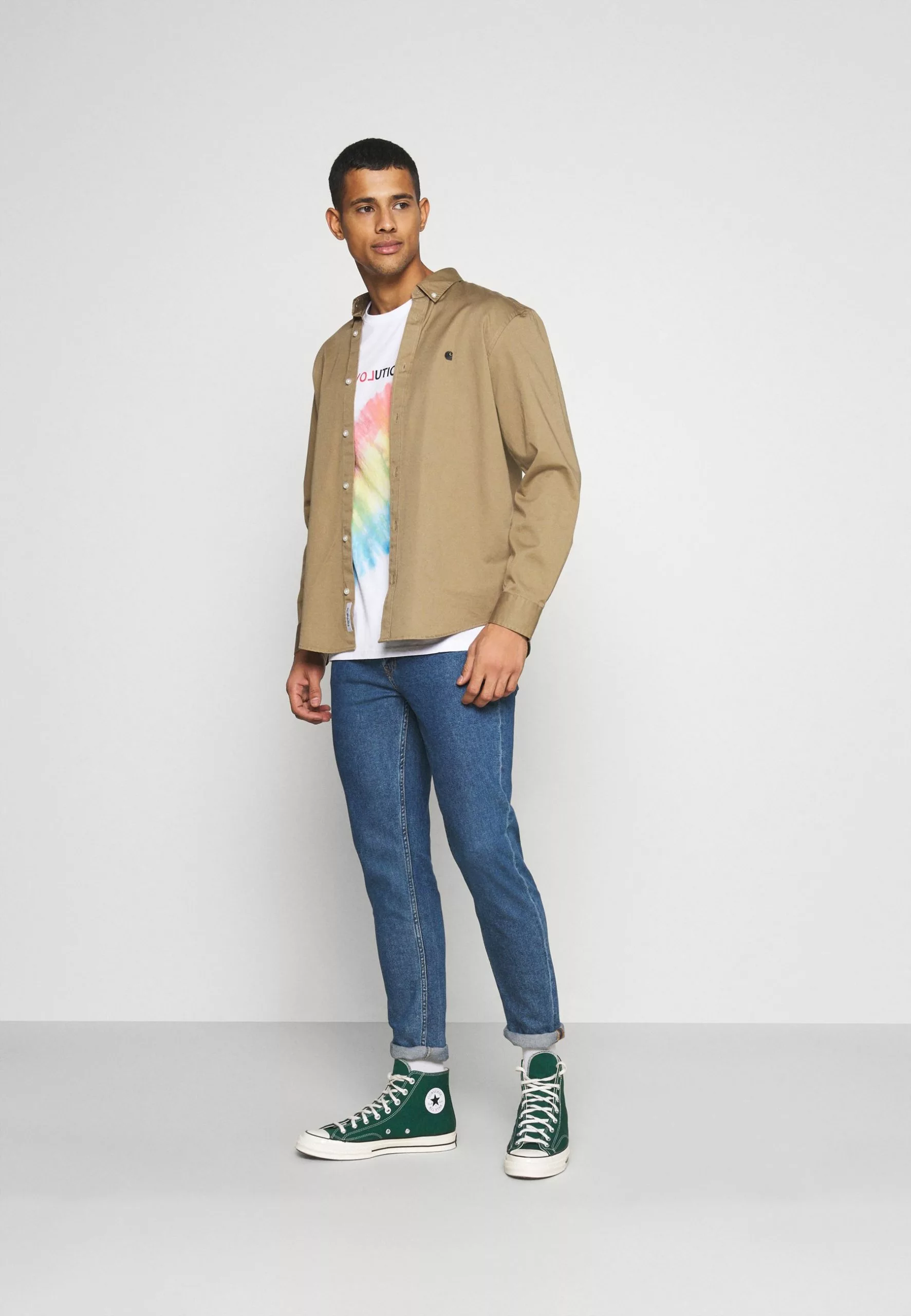 YOURTURN Meilleure qualité T-shirt imprimé t shirt Col rond all 4 YOURTURN Meilleure qualité T-shirt imprimé t shirt Col rond all – Image 2