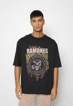 YOURTURN RAMONES TEE UNISEX - T-shirt imprimé Soldes t shirt Col rond all